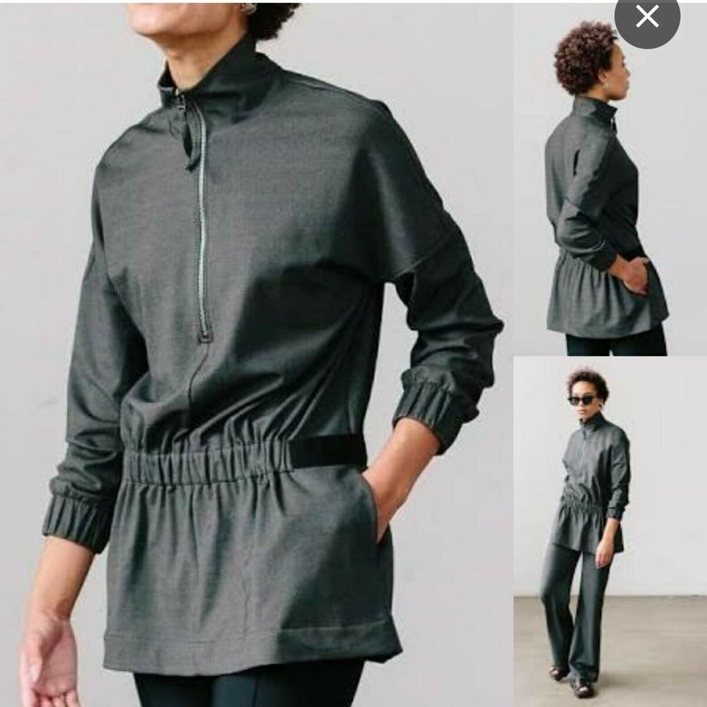 Epoque Evolution Taupe Quarter Zip Pull Over Size… - image 3